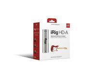 IK Multimedia iRig HD A Digital Guitar Audio Interface for Android or PC