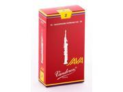 Vandoren 10 Soprano Saxophone Java Red Cut 2 Reeds