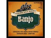 GHS PF190 Americana Stainless Steel Banjo Set Light 11 20