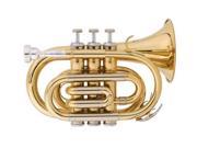 Jean Baptiste JBPT384XX Pocket Trumpet Gold Lacquer