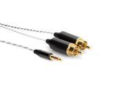 Hosa Drive Stereo Breakout Cable 3.5 mm TRS to Dual RCA 6 ft