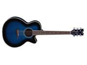 Dean Performer E Acoustic Electric Guitar Blue Burst