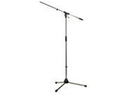 K M 21020BK Black Tripod Boom Microphone Stand