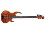 ESP LTD BB 1005FL QM Bunny Brunel Signature 5 String Fretless Electric Bass Guitar
