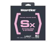 Hartke HSBSX545 Sx Premium Stainless Steel Bass Guitar 5 String Set Light 45 125