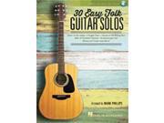 Hal Leonard 30 Easy Folk Guitar Solos Audio Online TAB