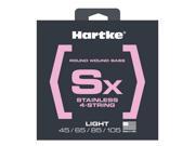 Hartke HSBSX445 Sx Premium Stainless Steel Bass Guitar Strings Light 45 105