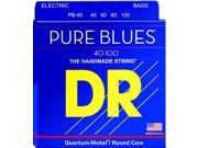 DR Strings PB 40 Pure Blues Bass Guitar Strings 40 100