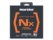 Hartke HSBNX450 Nx Nickel Bass Guitar Strings Medium 50 110