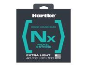 Hartke HSBNX440 Nx Nickel Bass Guitar Strings Extra Light 40 100