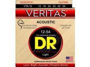 DR Strings VTA 12 VERITAS Phosphor Bronze Acoustic Guitar String 12 54 Light