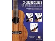 Hal Leonard 3 Chord Songs for Baritone Ukulele G C D Melody Chords and Lyrics for D G B E Tuning