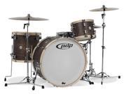 Pacific by DW 3 Piece Concept Maple Classic Shell Kit in Tobacco w Natural Hoops 26 Bass Drum
