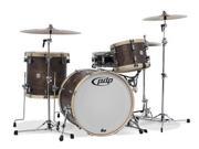 Pacific by DW 3 Piece Concept Maple Classic Shell Kit in Tobacco w Natural Hoops 22 Bass Drum