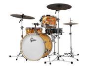 Gretsch 3 Piece Catalina Club Standard Kit w Satin Flame Finish Orange Flame Finish