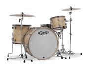 Pacific by DW 3 Piece Concept Maple Classic Shell Kit in Natural w Tobacco Hoops 26 Bass Drum