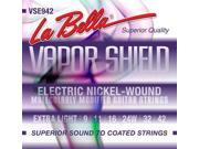 La Bella VSE942 Vapor Shield Electric Guitar Strings Extra Light 9 42