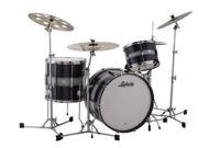 Ludwig 3 Piece Club Date Shell Pack w 20 Bass Drum Blue Silver Duco