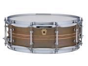 Ludwig 5 x 14 Raw Patina Copper Phonic Snare Drum w Tube Lugs