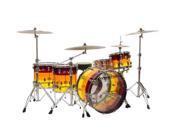 Ludwig 4 Piece Limited Edition Vistalite Shell Pack Tequila Sunrise