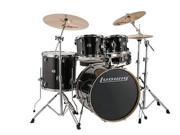 Ludwig 5 Piece Evolution Drum Set w 22 Bass Drum Black Sparkle