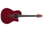 Applause Balladeer AB24II Mid Depth Acoustic Electric Guitar Ruby Red