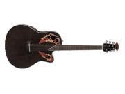 Ovation CE48 Celebrity Elite Acoustic Electric Guitar Transparent Black