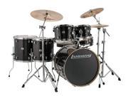 Ludwig 6 Piece Evolution Drum Set w 22 Bass Drum Black Sparkle