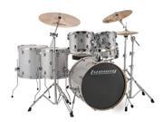 Ludwig 6 Piece Evolution Drum Set w 22 Bass Drum White Sparkle
