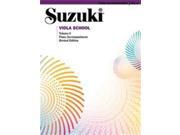 Alfred Suzuki Viola School Piano Acc. Volume 6 Revised