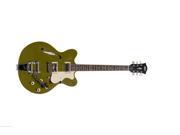 Hofner Limited Edition Verythin Electric Guitar with Bigsby Olive