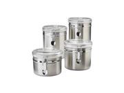 Stainless Steel Air Tight Canister Set of 4
