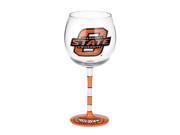 NCAA Oklahoma State Cowboys Wine Glass 12 oz