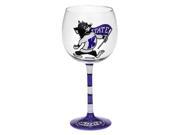 NCAA Kansas State Wildcats Wine Glass 12 oz