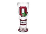 NCAA Ohio State Buckeyes Pilsner Glass 22 oz With Leaf
