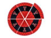 NCAA Texas Tech Red Raiders Pizza Plate Set of 6