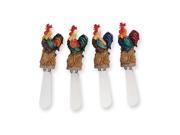 Roosters Resin Cheese Spreaders Set of 4