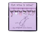 Golfer Girls Wine Charms Painted