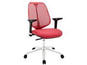 Modway Reverb Adjustable Armrests Office Chair in Red EEI 1173 RED