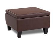 Boss Office Products Boss Bomber Brown Reception Sectional Ottoman BRS14O BB BRS14O BB