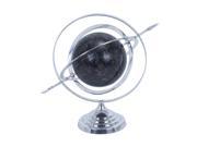 Woodland Import Metal Globe with Attractive Concentric Circle Pattern 28353