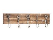 Woodland Import 55462 Modern Wood Metal Wall Hook with Natural Texture