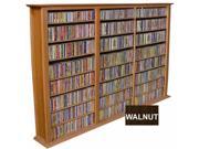 Venture Horizon Bookcase Media Tower Triple Walnut 50 H x 76 W x 9.5 D 2403 60DW
