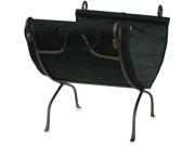 Uniflame Bronze Wrought Iron Log Rack With Canvas Carrier W 1617