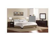 Lifestyle Solutions Magnolia Five Piece Queen Bedroom Set Cream Cappuccino 16.54 H x 65.16 W x 87.01 D MGL 5PQN CP SET