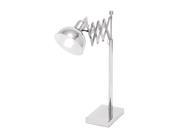 Woodland Import Contemporary Metal Table Lamp with Flexible Arm 97327