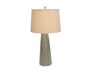 Woodland Import Decorative Modern Table Lamp with Vertical Engravings 97319