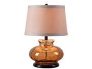 Kenroy Home Alamos Table Lamp Brown Glass 32318BRN
