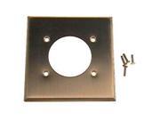 Aluminum Flush Mount 2.15 Diameter Device Receptacle Wallplate Standard Size