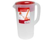 Rubbermaid 2 .25 Quart Clear Covered Pitcher 1777154